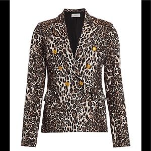 NWT A.L.C. Alton Leopard Print Double-Breasted Blazer size 8
